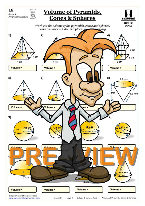 30 Surface Area And Volume Of Pyramids And Cones Worksheet Answers